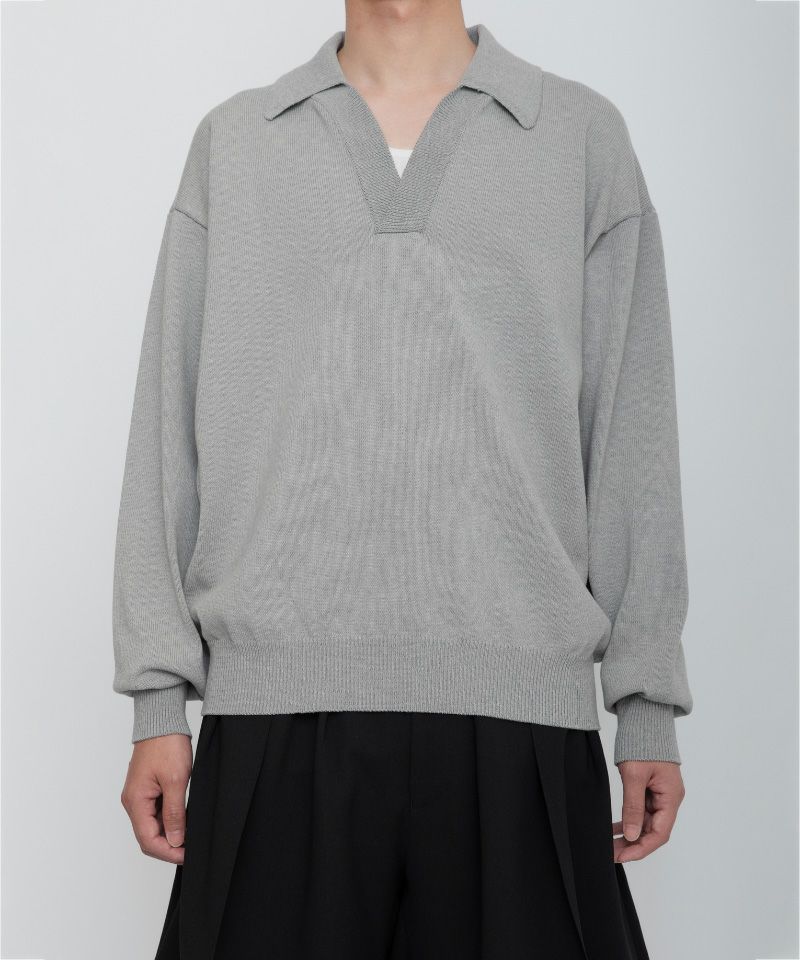 RAINMAKER＞HEAVY KNIT POLO SWEATER | MAKES ONLINE STORE