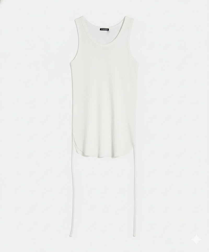 Ann Demeulemeester＞MARA WRINKLED CROPPED TANK TOP | MAKES ONLINE