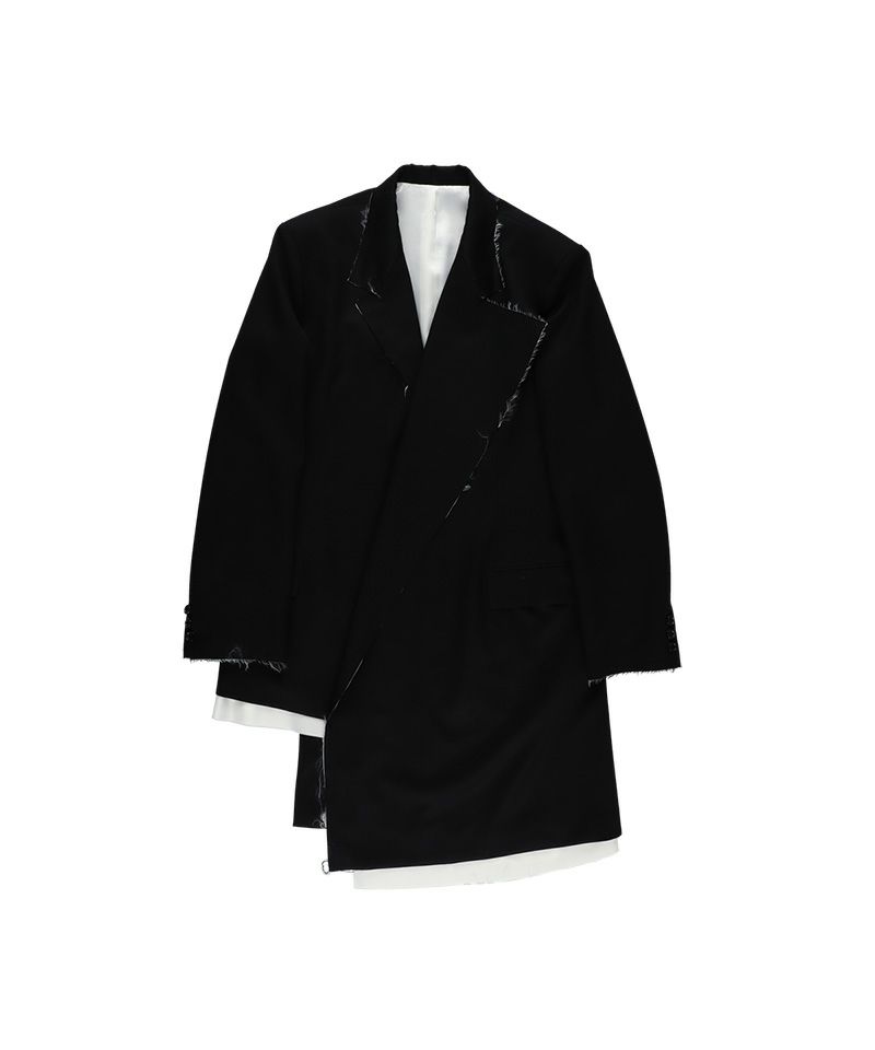 sulvam＞ギャバジンアシンメトリージャケットコート | MAKES ONLINE STORE