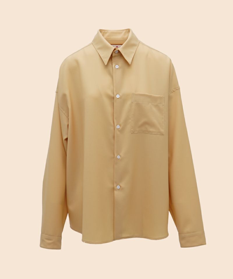 ＜MARNI＞TROPICAL WOOL LONG SLEEVE SHIRT