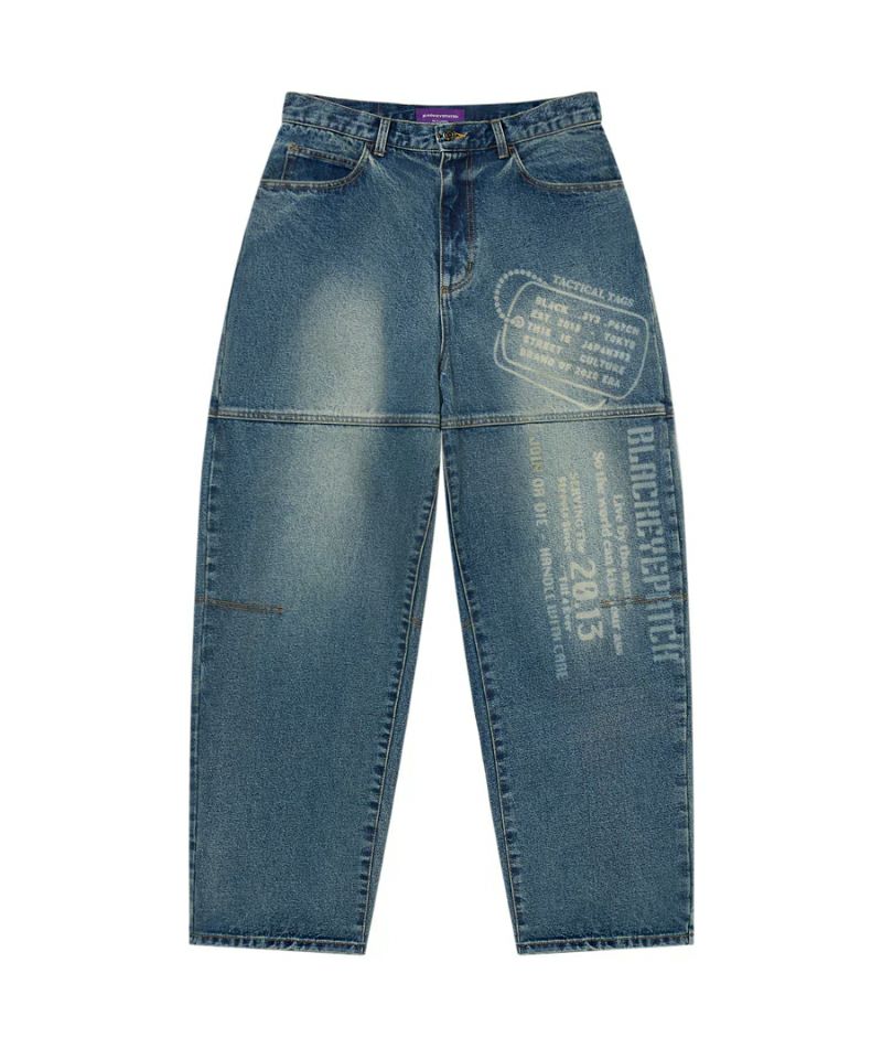 ＜BlackEyePatch＞DOGTAG EXTRA BAGGY JEANS