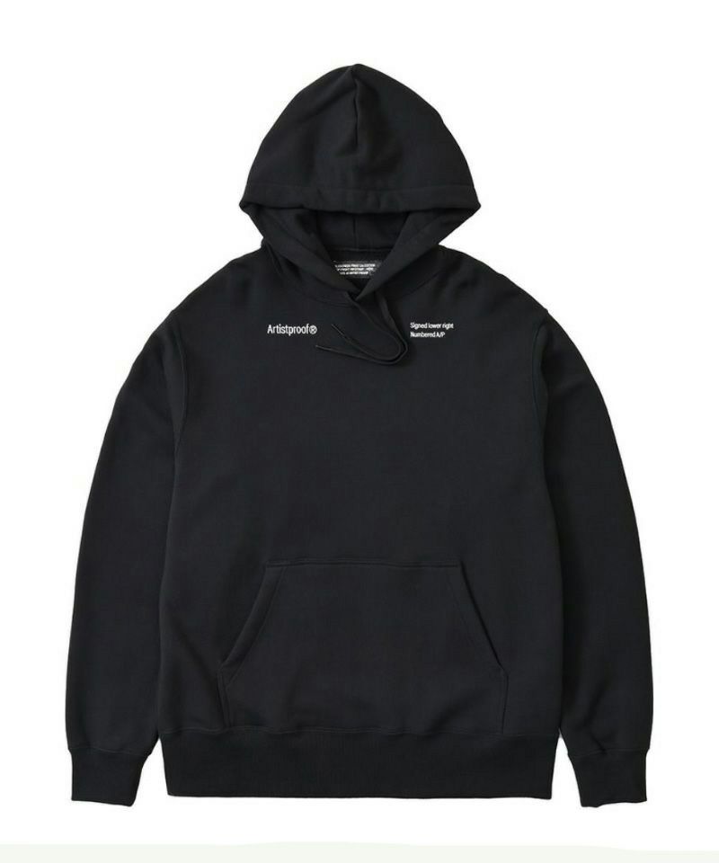 ＜ARTIST PROOF®＞Split Logo Hoodie Sweat Black
