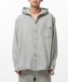 ＜KAMIYA＞Hooded Hickory Shirt