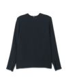 BLACK FORMAL MINIMAL SPLIT BLOUSE