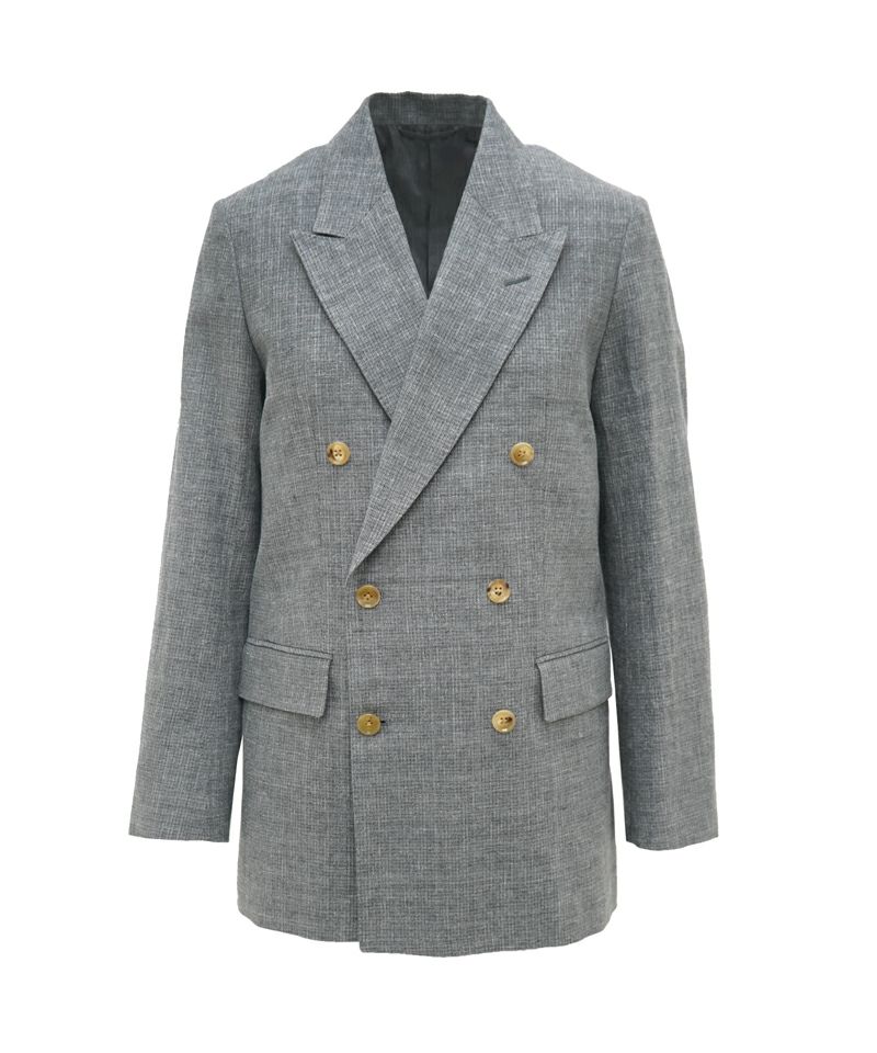 Mix Heather Cotton Double-Breasted JK