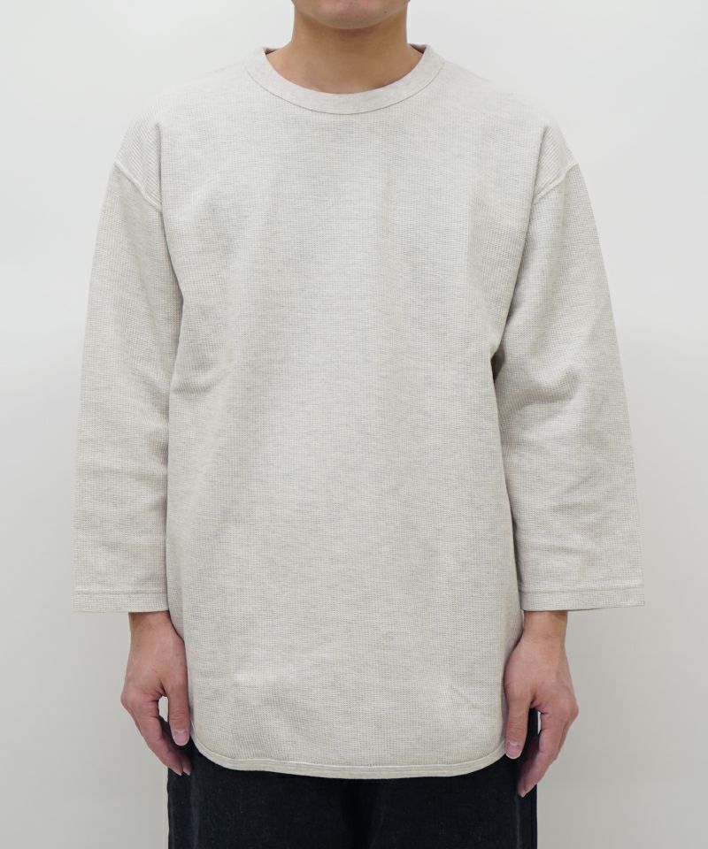 ＜blurhmsROOTSTOCK＞Rough&Smooth Thermal Baseball Tee