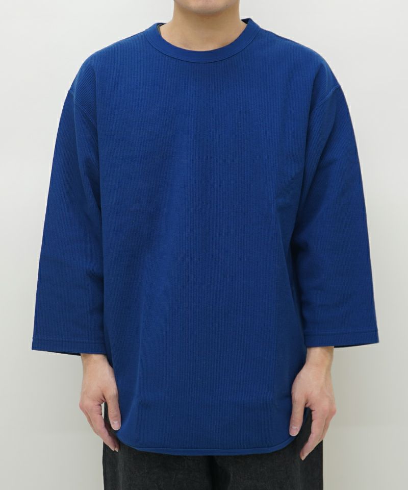 blurhmsROOTSTOCK＞Rough&Smooth Thermal Baseball Tee | MAKES ONLINE