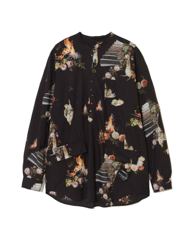 ＜UNDERCOVER＞EMMA総柄タイプライタープルオーバーシャツ