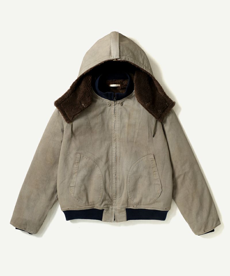 ＜A.PRESSE＞Vintage WW2 US Navy Deck Hooded Jacket