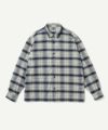 ＜A.PRESSE＞Vintage Cotton Silk Nep Twill Check Shirt