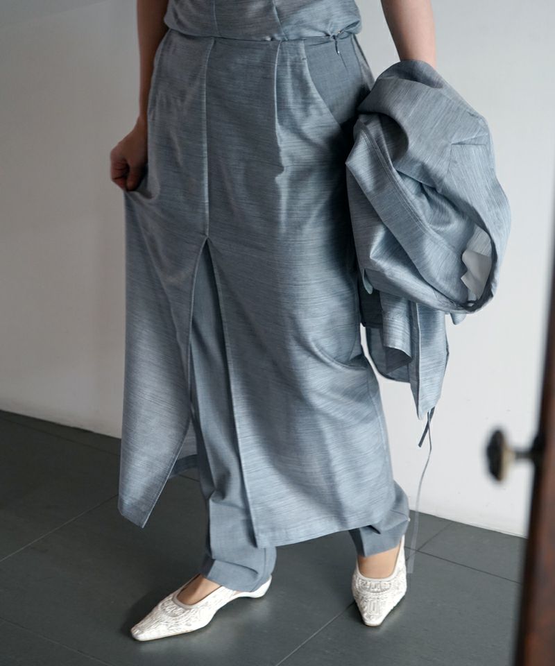 Wool Nylon Shimmering Trousers