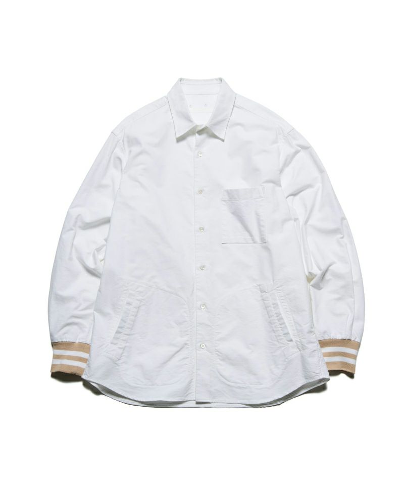 ＜SOPHNET.＞RIBBED REGULAR COLLAR SHIRT