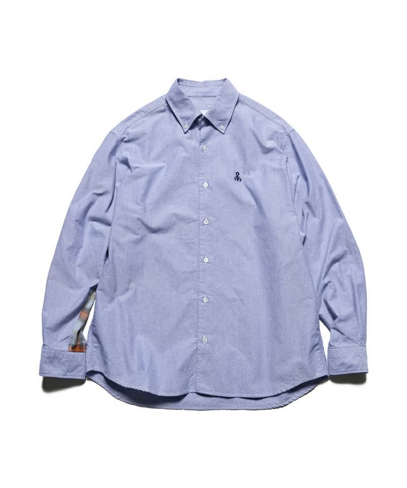 ＜SOPHNET.＞CHECK PANELED B.D SHIRT