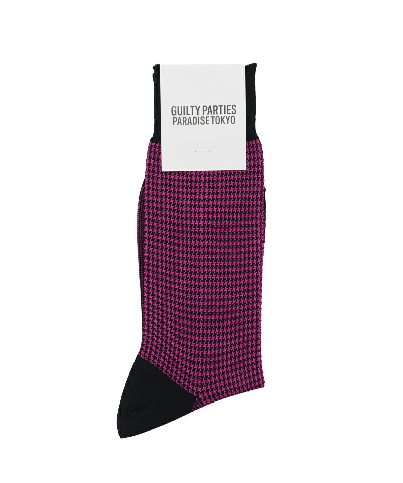 ＜WACKO MARIA＞HOUNDSTOOTH JACQUARD SOCKS