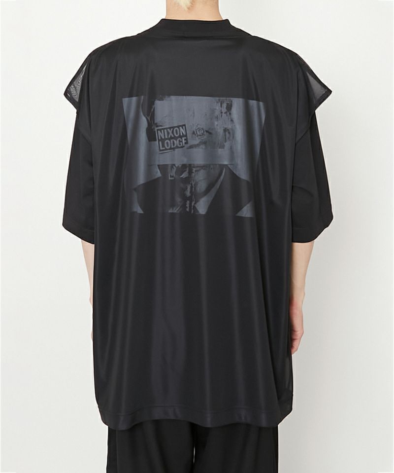 ALMOSTBLACK＞KIMONO LAYRED BIG PRINT T-SHIRTS | MAKES ONLINE STORE