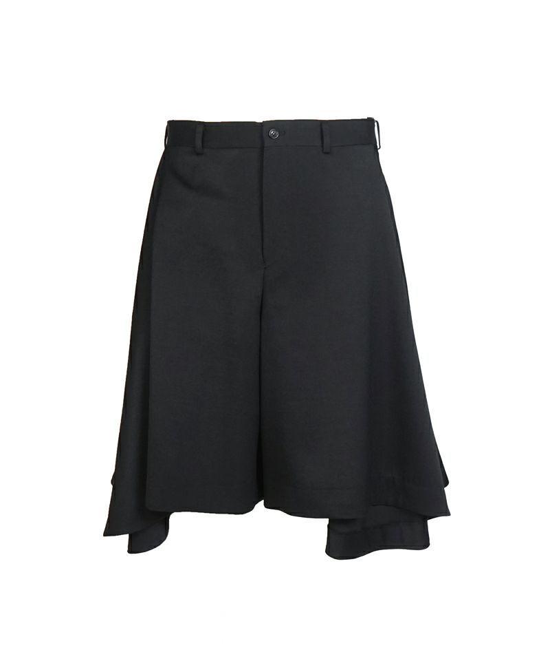 COMME des GARCONS センタープレス サテンショートパンツ COMME des GARCONS HOMME PLUS＞ウールサテン パンツ | MAKES ONLINE STORE