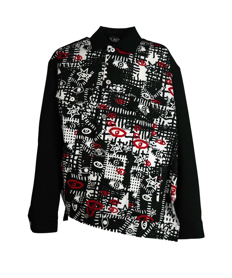 BLACK COMME des GARCONS＞エステルギャバジンxエステルツイルFLIP