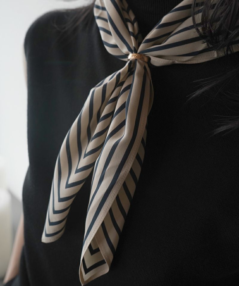 Signature monogram silk scarf