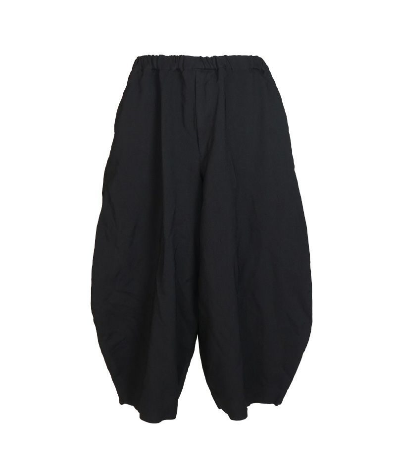 ＜BLACK COMME des GARCONS＞エステルギャバジン 製品後加工 パンツ (1Q-P003-052)