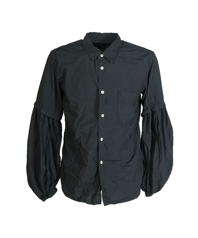 BLACK COMME des GARCONS＞エステルスパンブロード25AW BLACK COMME des GARCONS＞エステルスパンブロード 製品後加工シャツ