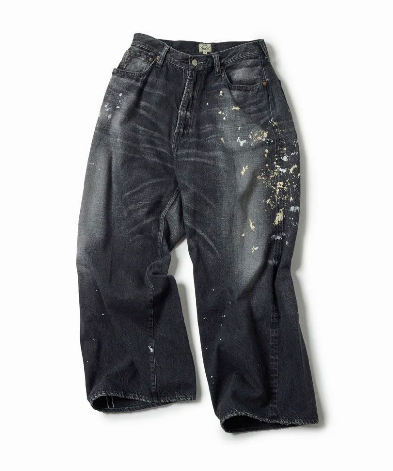 ＜GOLD＞11.5oz. DENIM 5POCKET BAGGY PANTS