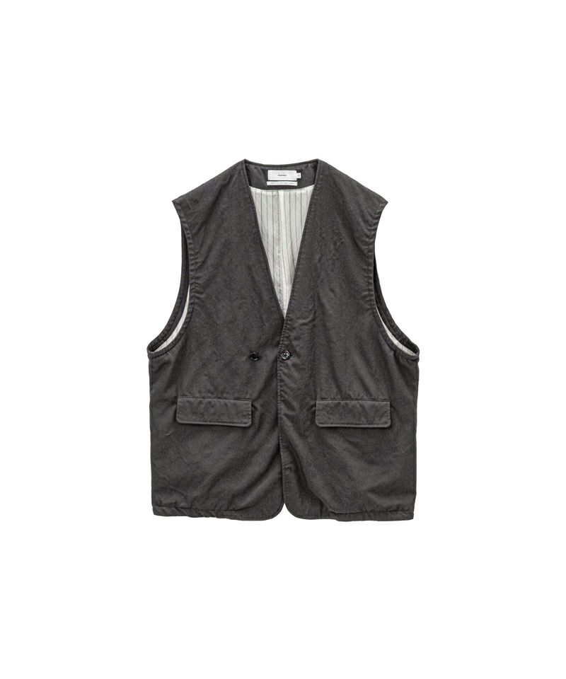 Fulled Wool Twill Adjustable Vest