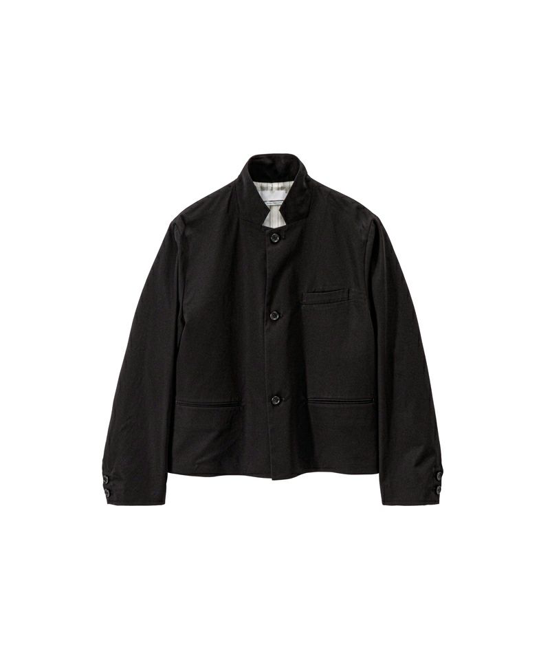 Brushed Cotton Gabardine Stand jacket