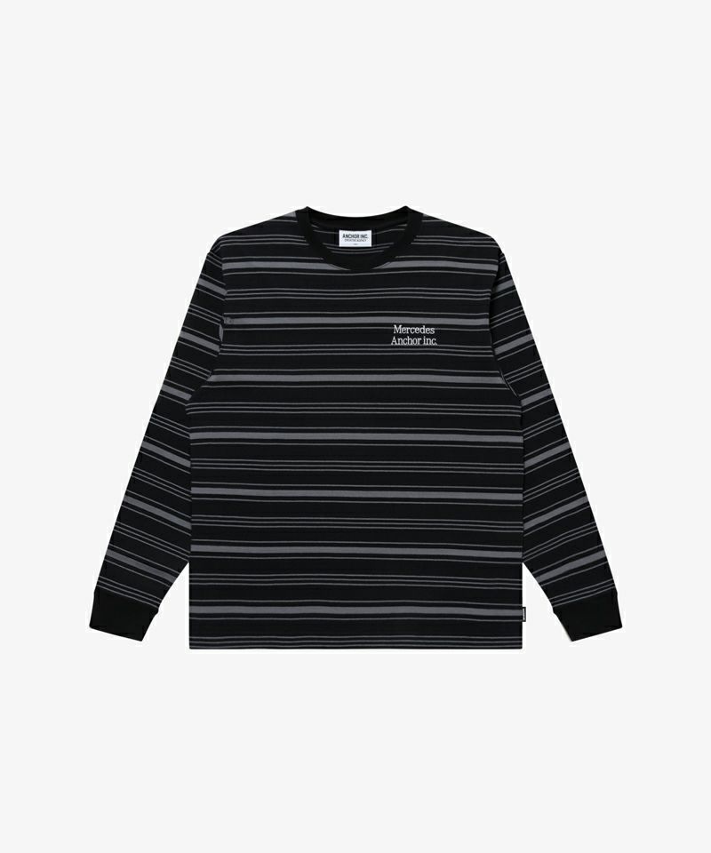 MULTI STRIPED L/S TEE