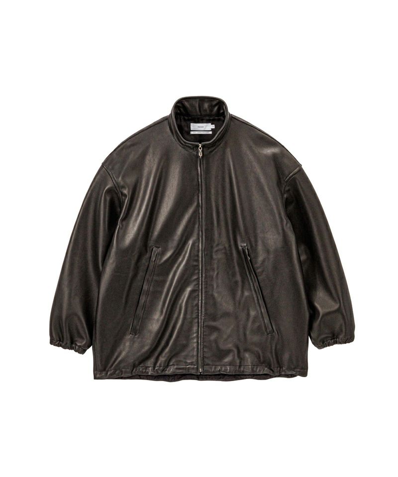 Lamb Leather Track Jacket