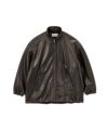 Lamb Leather Track Jacket
