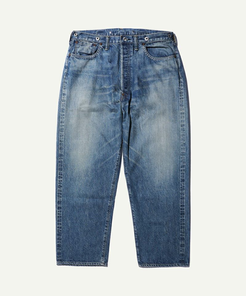 No.22 Washed Wide Denim Pants