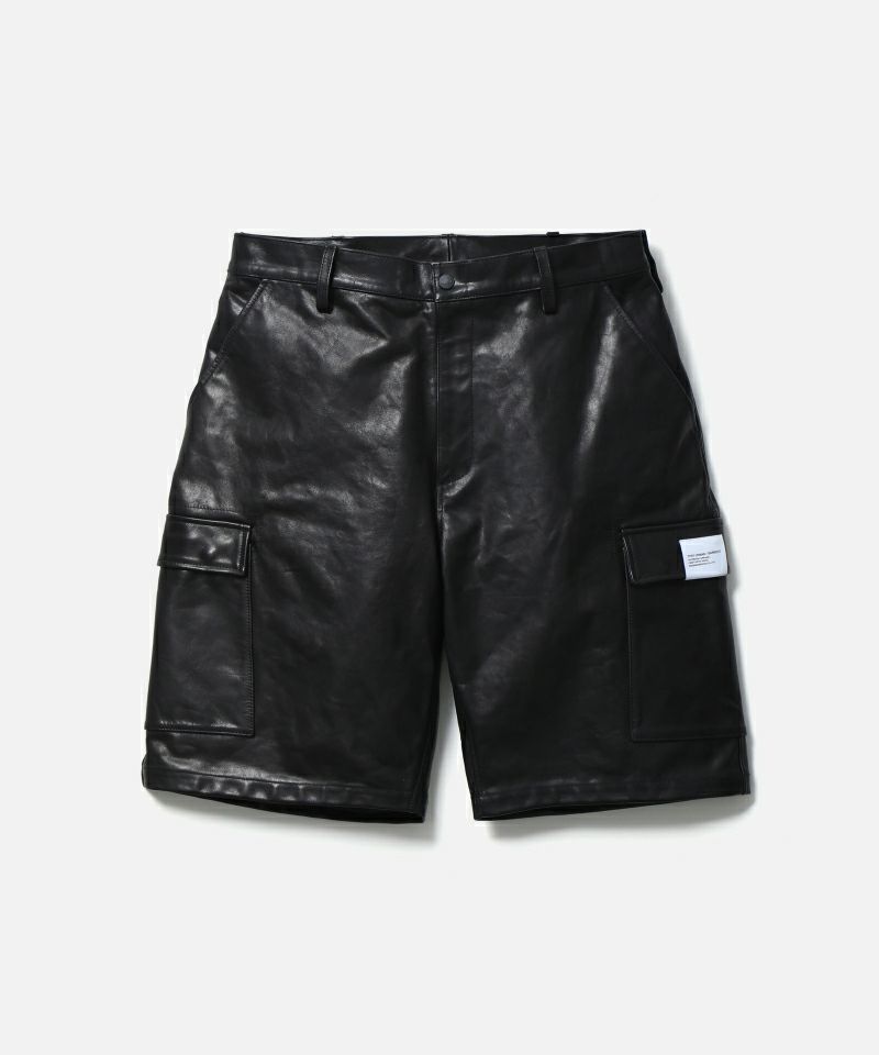 ＜NEIGHBORHOOD＞LEATHER CARGO SHORT PANTS