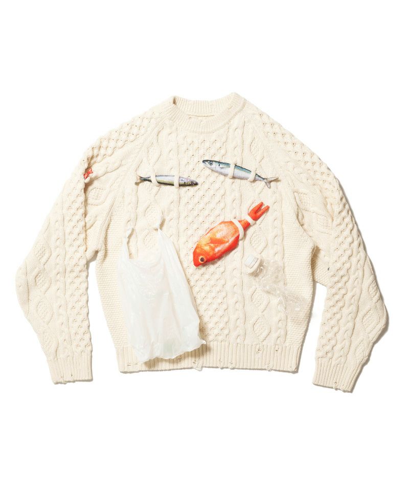 ＜doublet＞CAUGHT IN THE CABLE FISHERMAN KNIT