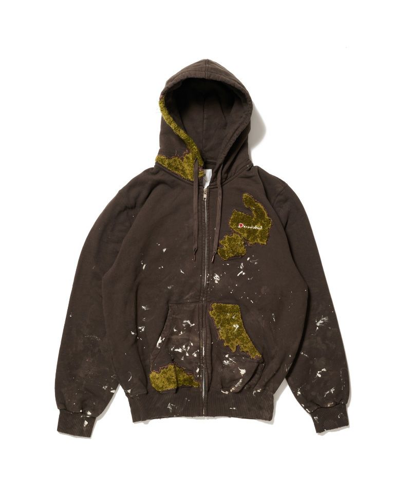 ＜doublet＞MOSS-GROWN EMBROIDERY HOODIE