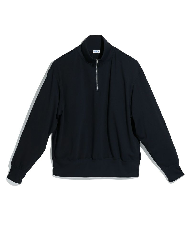 ＜FOUNDOUR＞POLYESTER HALF ZIP LONG SLEEVE SHIRT