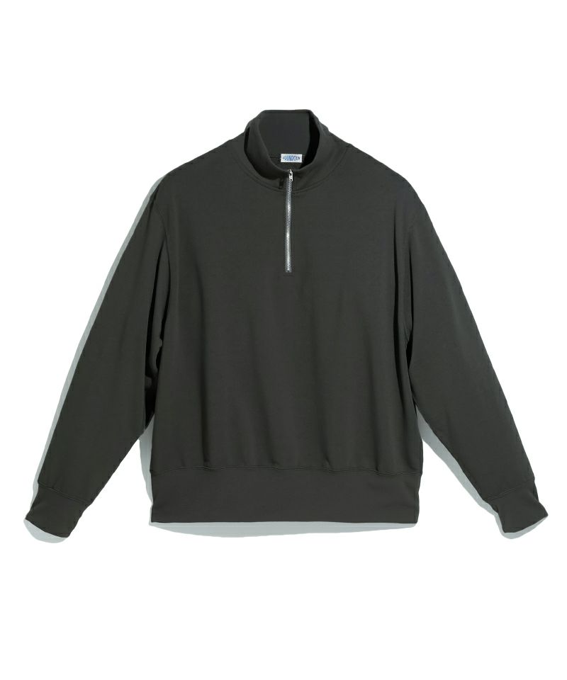 FOUNDOUR＞POLYESTER HALF ZIP LONG SLEEVE SHIRT | MAKES ONLINE STORE