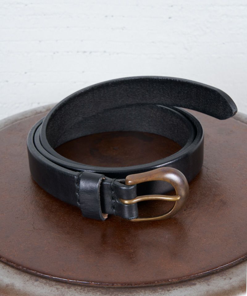 ＜MASSES＞HEAVY OIL LEATHER CUSTOM BELT